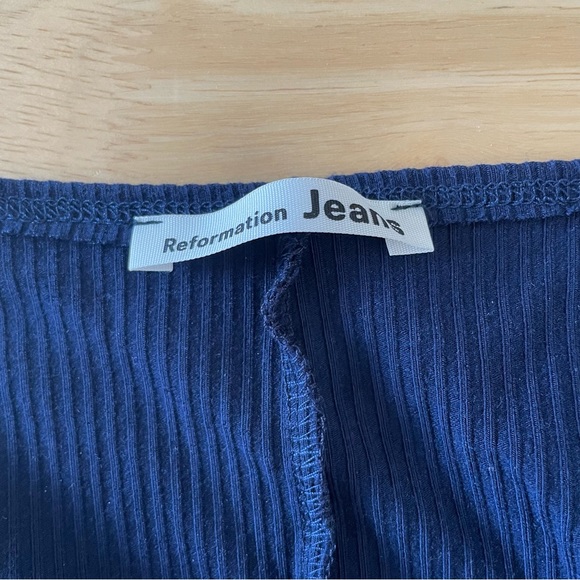 Reformation Linah Dress in Navy Size Medium - Picture 10 of 11